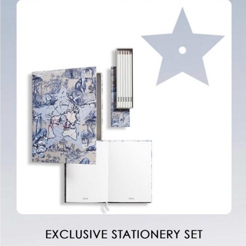 Dior Gift Set Notebook & Pencils Limited Edition Around The World 2024.
